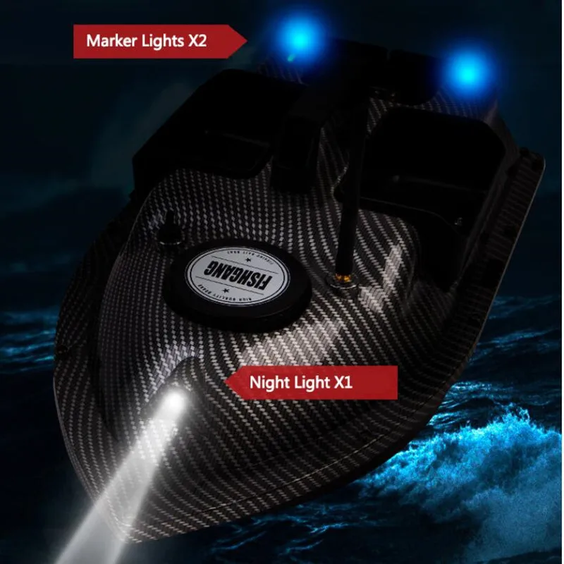 Professional 3 Hopper Fixed Speed Cruise Sonar Fish Finder RC Nest Boat 500M 2kg Load Waterproof Radio Controlled Bait Boat Toy