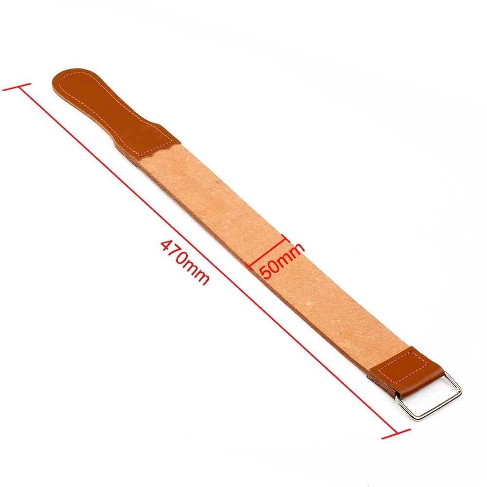 New Leather Strop Belt  And Green Leather Strap Sharpening Polishing Compounds Shaving Strap Tool