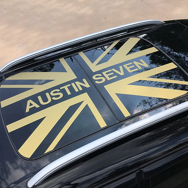 Union Jack Hollow Out Sunroof Car Body Decorative Sticker For Mini Cooper R55 R56 R60 F54 F55 F56 F60 Roof Cover Car Accessories