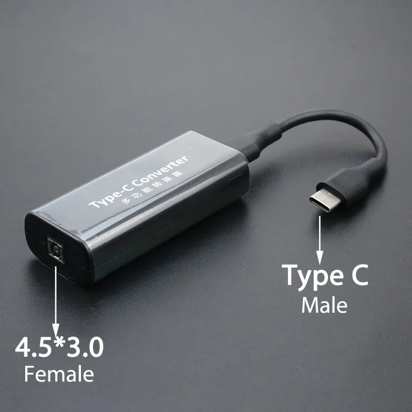 ChengHaoRan Nguồn Laptop Jack Kết Nối DC Adapter Chuyển Đổi Cho Lenovo Asus 7.4*5.0 7.9*5.5 5.5X2.1mm Đến USB Loại C