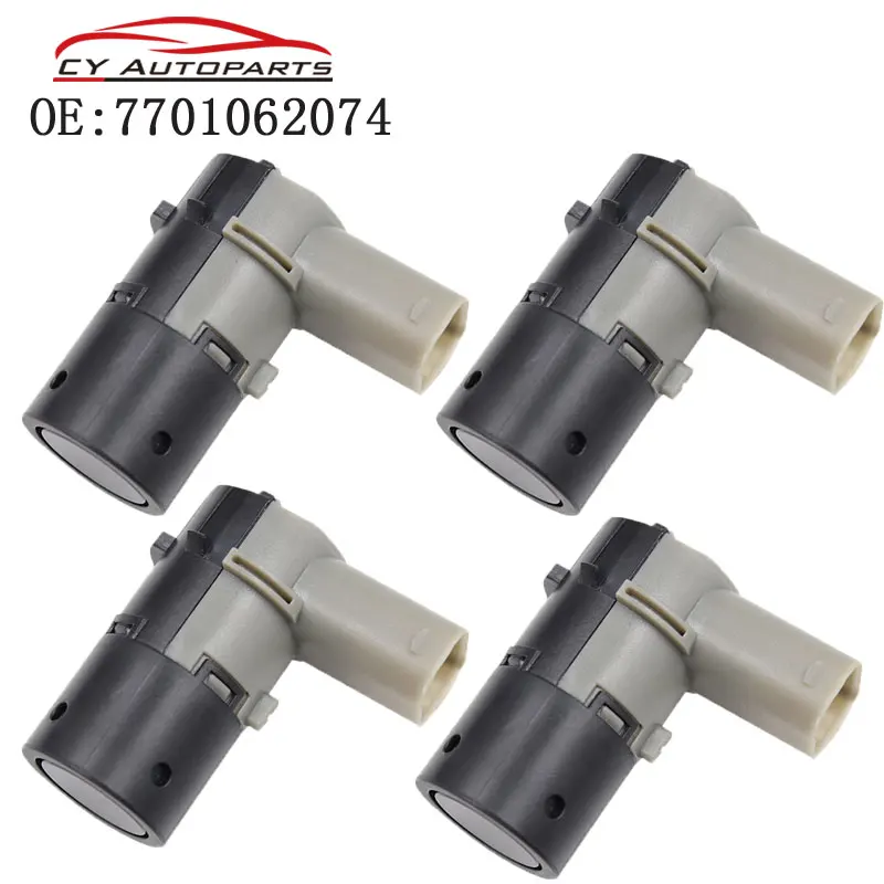 

YAOPEI New 4PCS Parking Sensor PDC 7701062074,PSA 7701062074 Aid Reverse Backup For Peugeot 207,207CC Citroen C4 C5, 9653849080