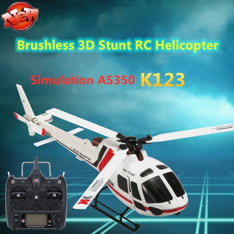 Brushless RC Helicopter RTF 6CH Flybarless Three Blades 3D/6G Dual Mode Aerobatic Fly Low voltage Alarm Remote Control Airplane