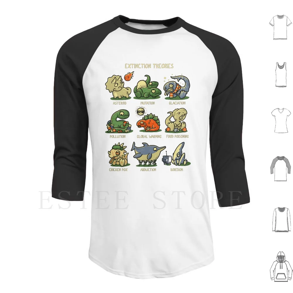 Extinction Theories Hoodies Science Nerd Theory Evolution Asteroid Dinosaurs Dinosaur Prehistory Triassic