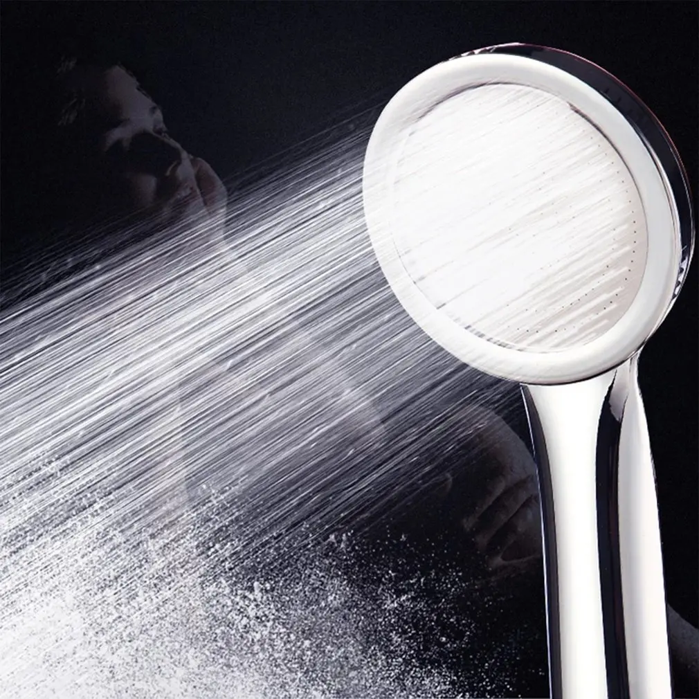 1PC High Pressurized Nozzle Sprayer Shower Head  Water Saving Rainfall with ABS Chrome Bathroom Shower Head Bathroom Accessories