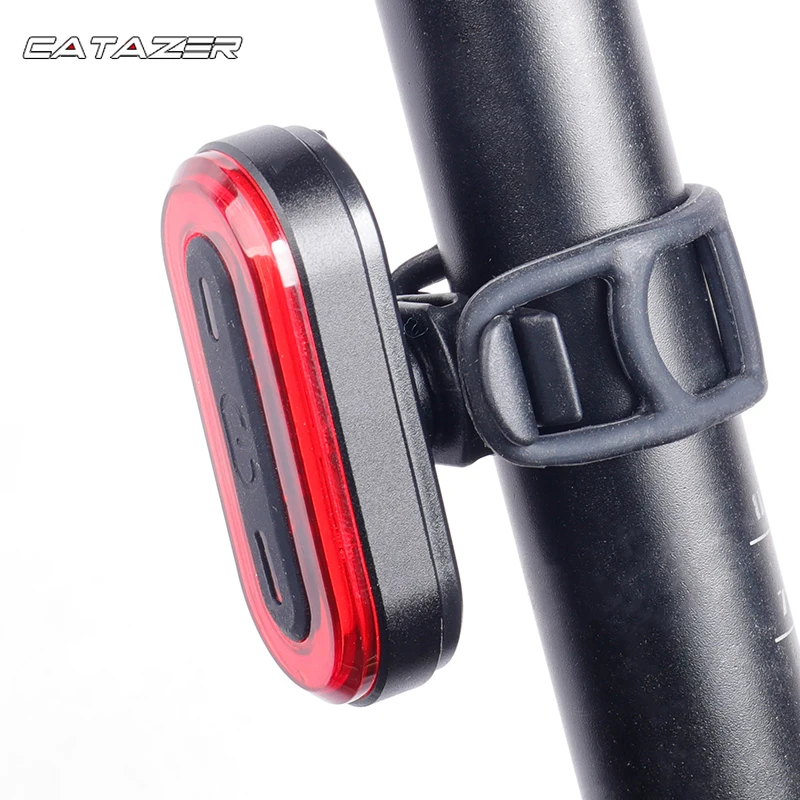 Bike Tail Light Bike Rear Lamp USB Charge Warning Safety Lantern Oval-shaped 30 LED Chips COB Up To 18hrs Runtime