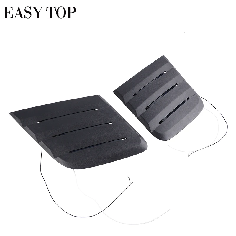 panneau-de-garniture-d'admission-d'air-noir-plaques-decoratives-evacuation-de-capot-avant-avec-lumiere-pour-mustang-roush-2018