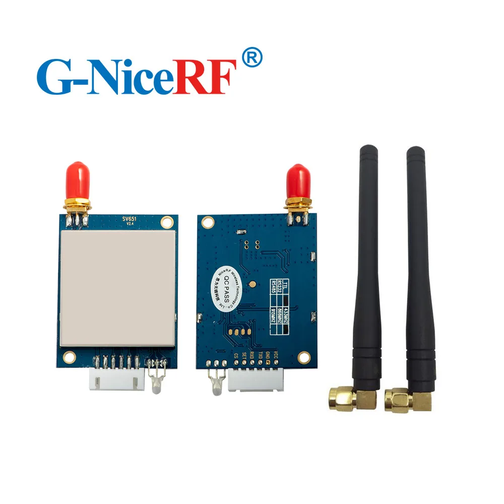 Imagem -06 - Nicerf-kit de Módulo de Transceptor sem Fio Svsensual de 433mhz com Interface Ttl de 500mw e 27dbm