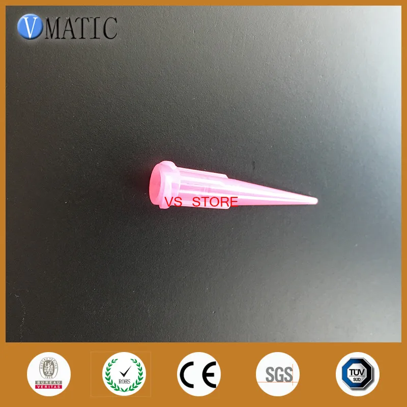 Free Shipping 100Pcs 20G TT Tapered Tips Dispensing Needles Pink Color Plastic Glue Dispenser Needle Nozzle