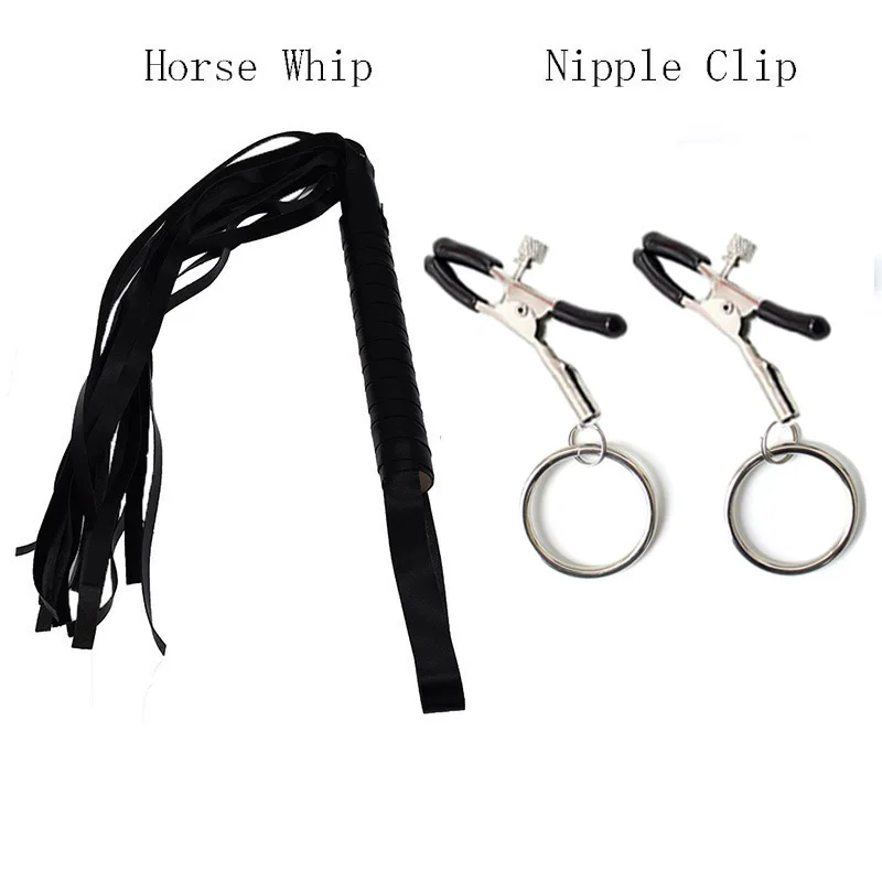 

Bdsm Bondage Whip Sex Products of Metal Nipple Clamp Women Fetish to Breast Labia Clip Stimulation Massager