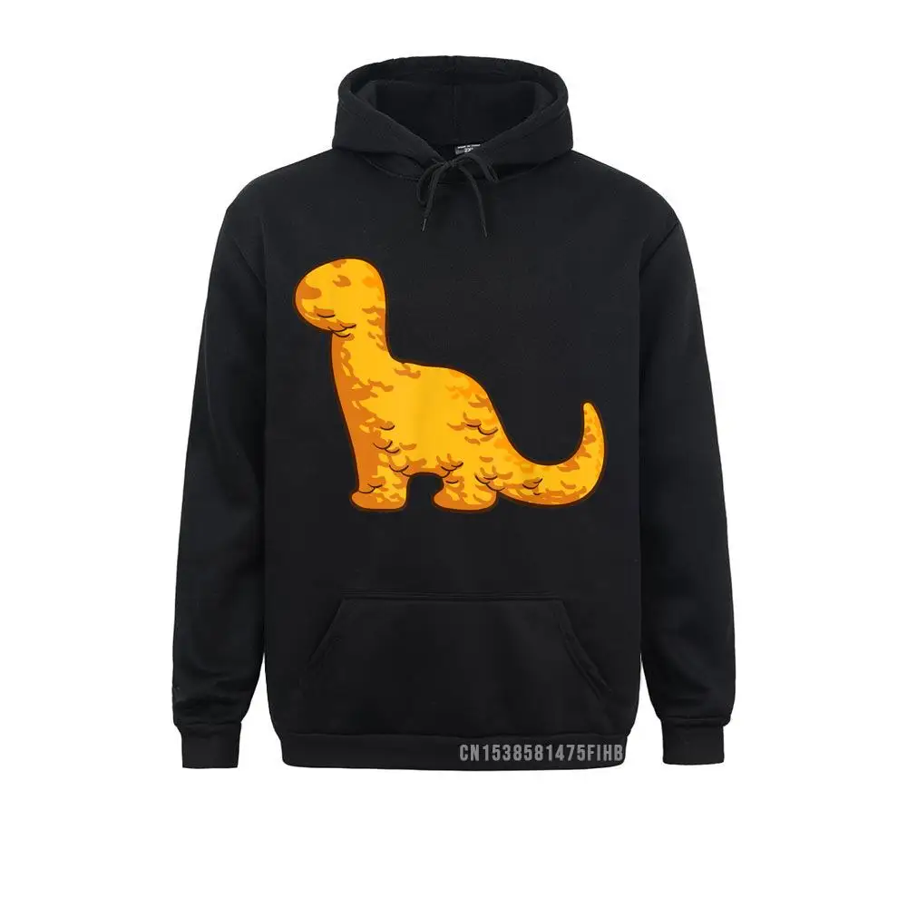 Dino Brontosaurus Chicken Nugget Pattern Dino Apatosaurus Hoodie Men's Long Sleeve Sweatshirts Beach Hoodies Group Hoods