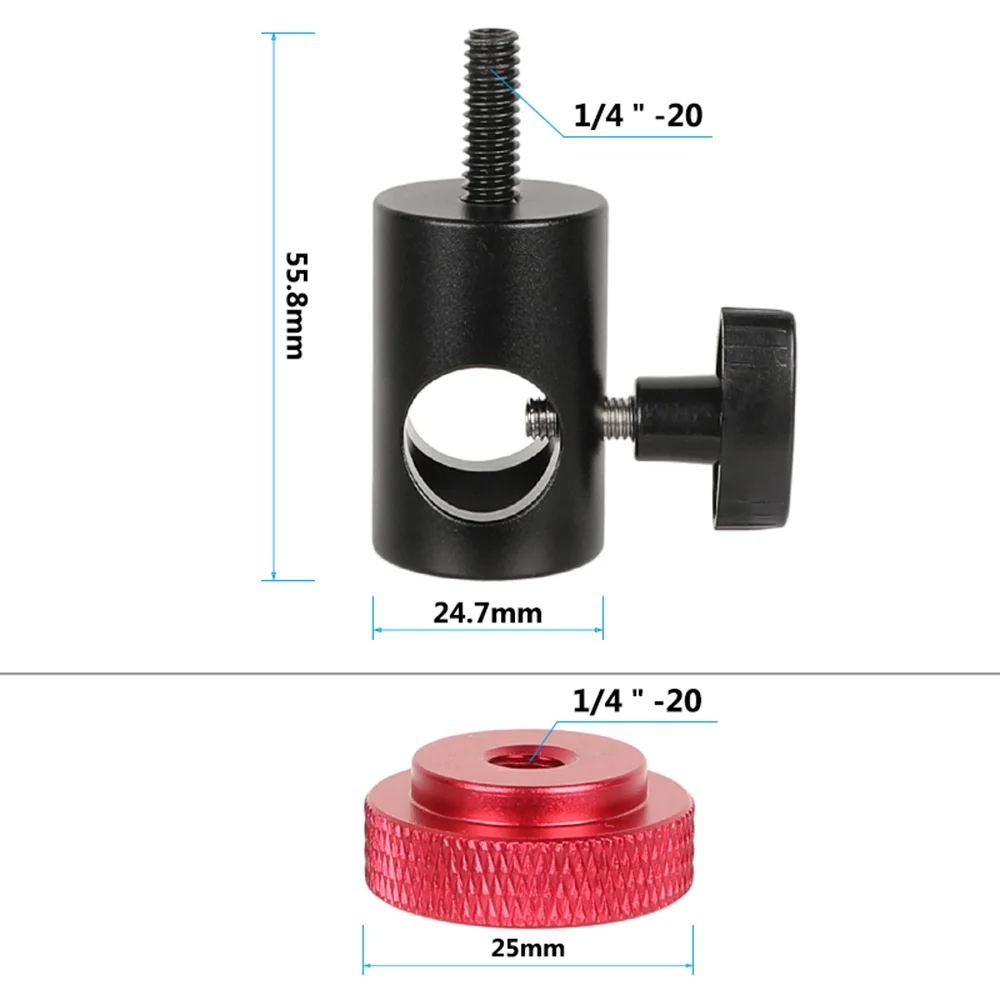 CAMVATE Light Stand Head (16mm ) With 1/4\