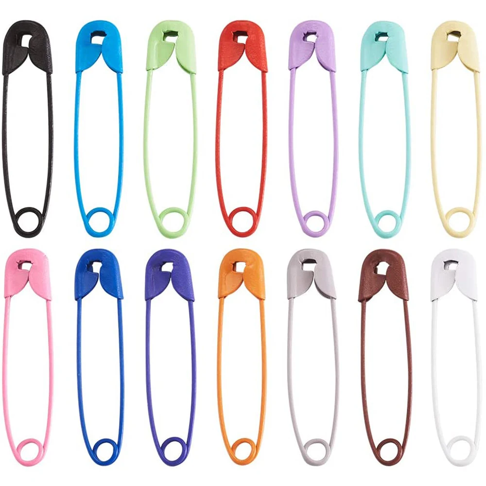 50/100Pcs spilla da balia colorata s strumenti per cucire fai-da-te aghi in acciaio inossidabile grande spilla da balia trapuntatura gioielli