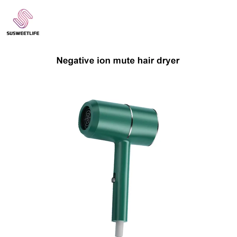 Secador de cabelo elétrico do agregado familiar anion proteção do cabelo silencioso energia quente/frio ar hari hurtless