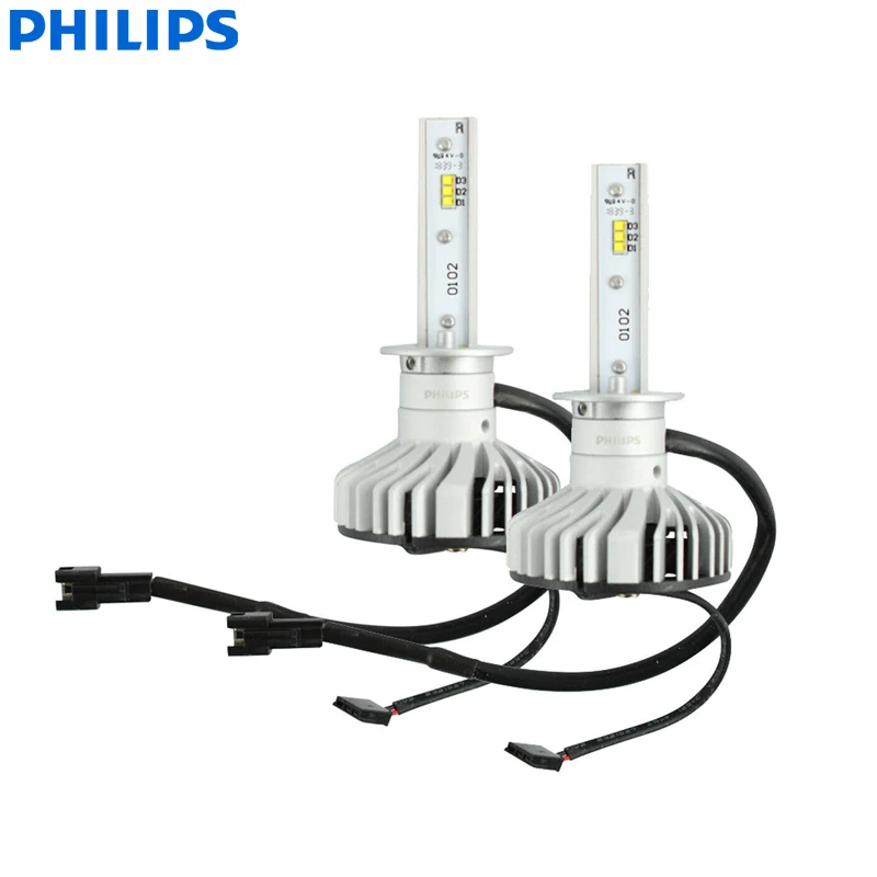 Philips Ultinon LED H1 12V 20W 11258ULX2 6000K Bright White Car LED Headlight Auto HL Beam +160% More Bright (Twin Pack)