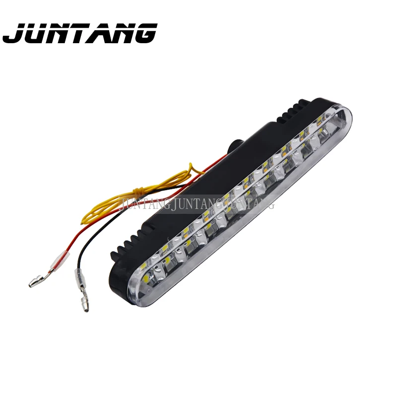 2pcs LED daytime running lights,super bright 30LED two-color daytime running lights (with yellow turn signals),atmosphere lights