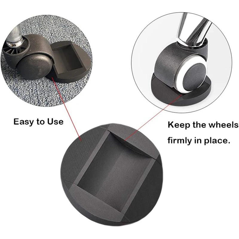 Borracha Móveis Coasters para Todos os Pisos e Rodas, Copos Móveis, Rolha Cama, Sofás Cama e Cadeiras