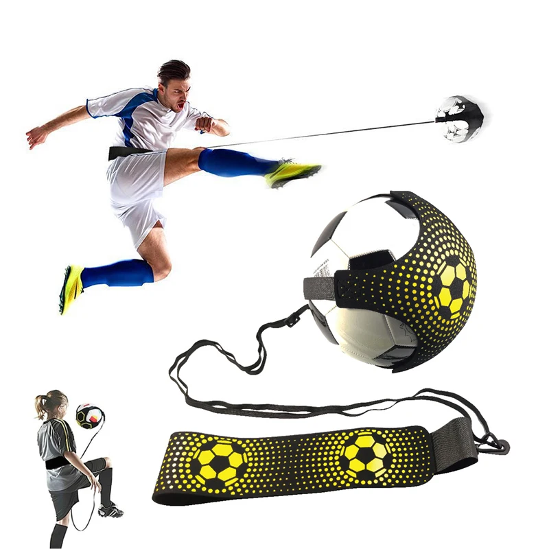 Sac de balle de Football pour enfants, ceinture d\'entraînement auxiliaire de cyclisme, entraîneur de coup de pied, entraîneur de Football en Solo