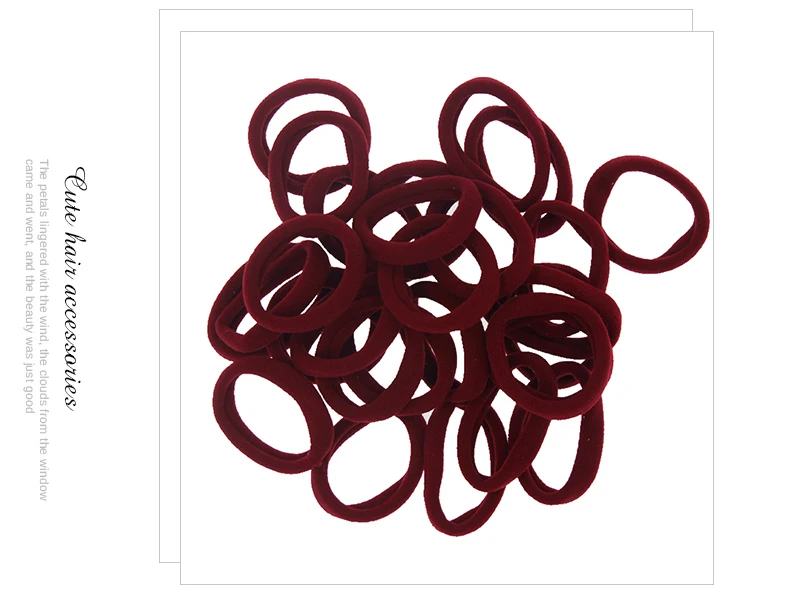 4,3cm Damen Pferdeschwanzhalter Gummiband Scrunchie Haarband Mädchen Yoga Haargummi Nylon Elastisches Haarband Haaraccessoires 30 Stück/Set – Detail 10
