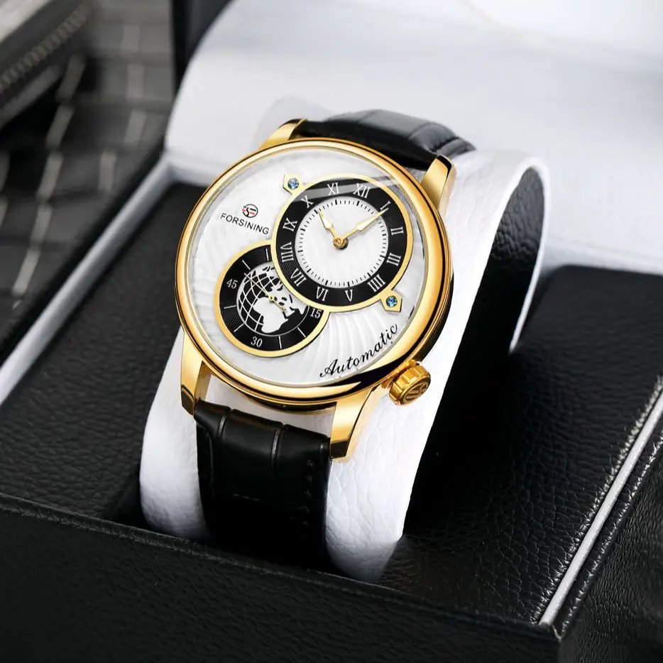 

Forsining Fashion Casual Hollow Automatic Mechanical Men Wristwatches Simple Waterproof Sports Man Watch Clock Relogio Masculi