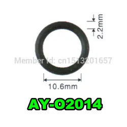 

200pieces High Temperature rubber seals o ring for fuel injector repair kits (AY-O2014, 10.6*2.2mm)