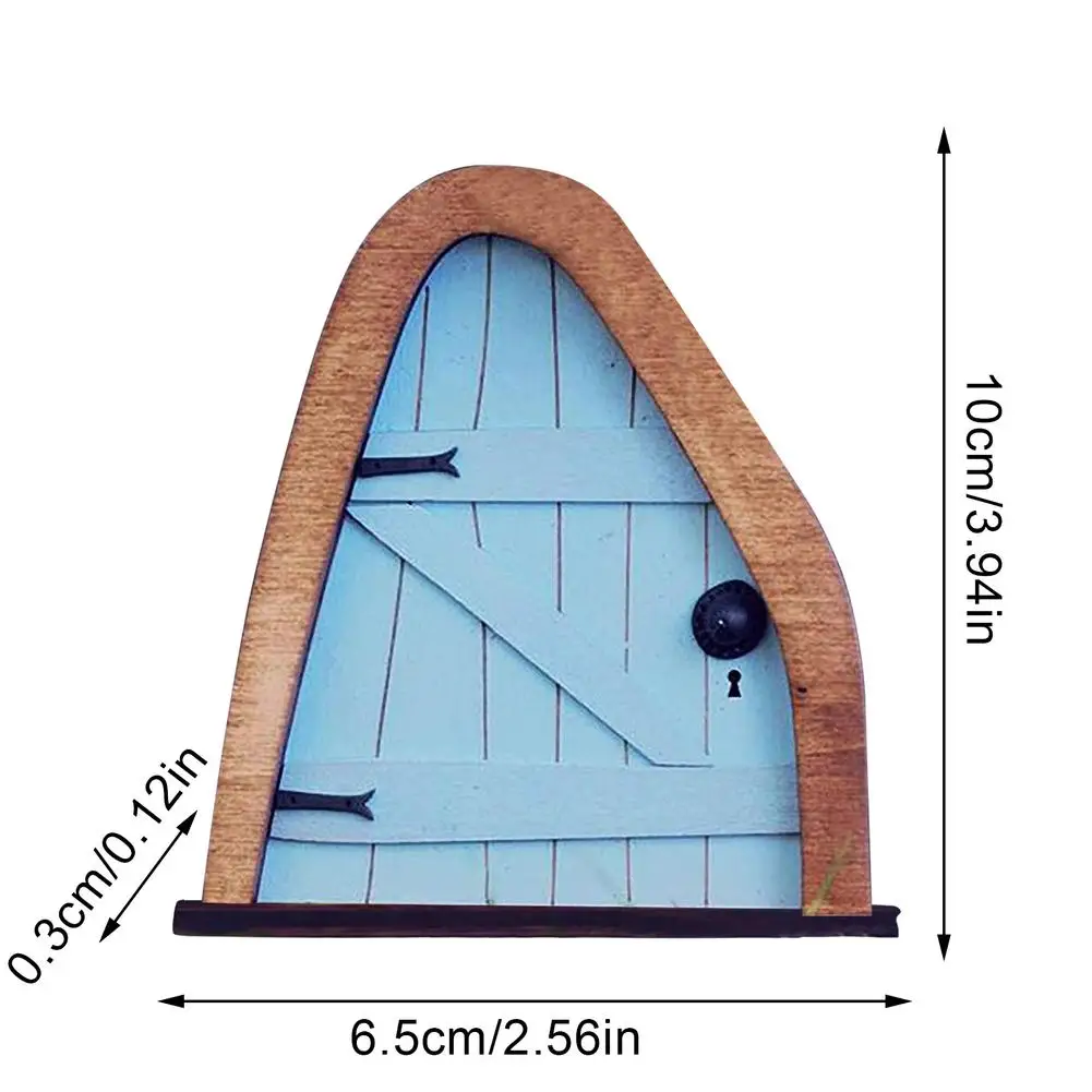 Miniaturowe bajkowe drzwi magiczna wróżka dekoracja ogrodowa tajemnicza wróżka krasnale drzwi drewniane rzeźbione dekoracyjne ogrodowe idealne