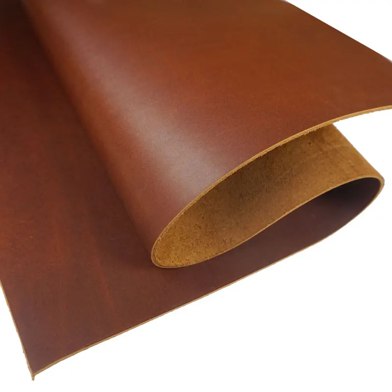 Full Grain Vegetable Tanned Leather Piece 2.0mm Thickness Genuine Cowhide Leather First Layer Material for DIY Leathercraft