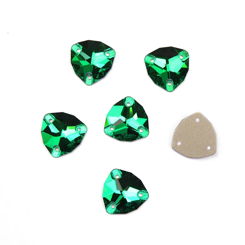 YANRUO 3272 Fat Triangle Alle Farben Aufnähsteine Glas Kristall Strasssteine AAAAAA Qualität Nähsteine für Kleidung, Kleider, Schuhe – Detail 5