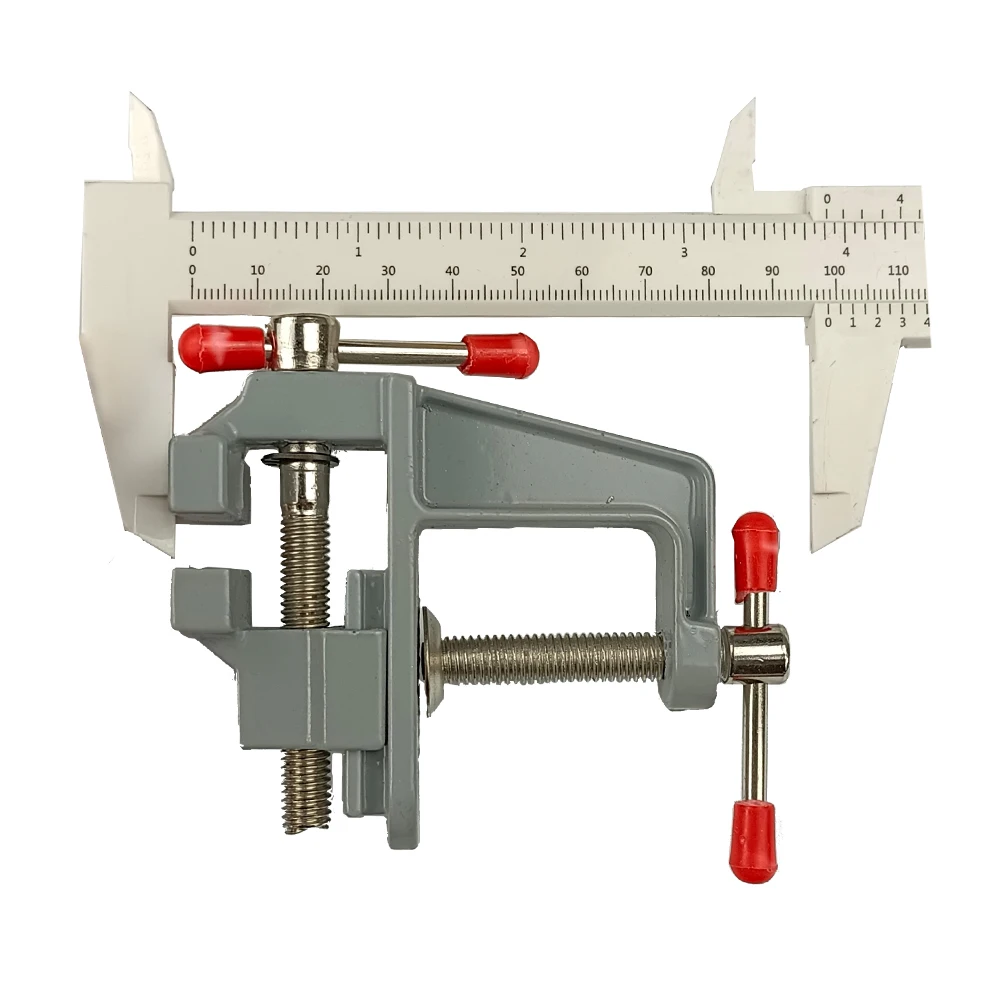 PHYHOO Aluminum Mini Table Clamp Small Bench Vice Jeweler Hobby Clamps DIY Mold Craft Repair Tool Portable Work Bench Screw Vise