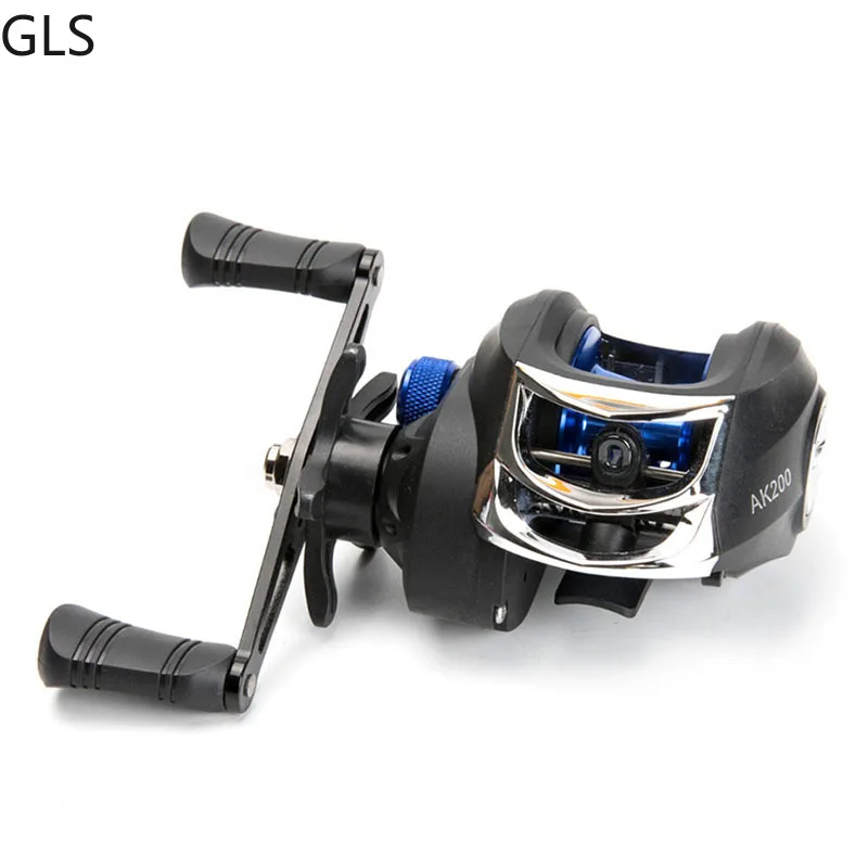 GLS AK200 Baitcasting Reel 7.2:1Gear Ratio Max Drag 8KG Reel Aluminum Spool Casting Fishing Reel 2021NEW