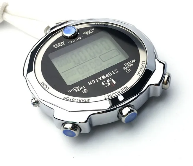 Waterproof Stopwatch Timer Luminous A Thousandth 0.001 Second 100 Channels Memory Stopwatch For Running Training Track Field