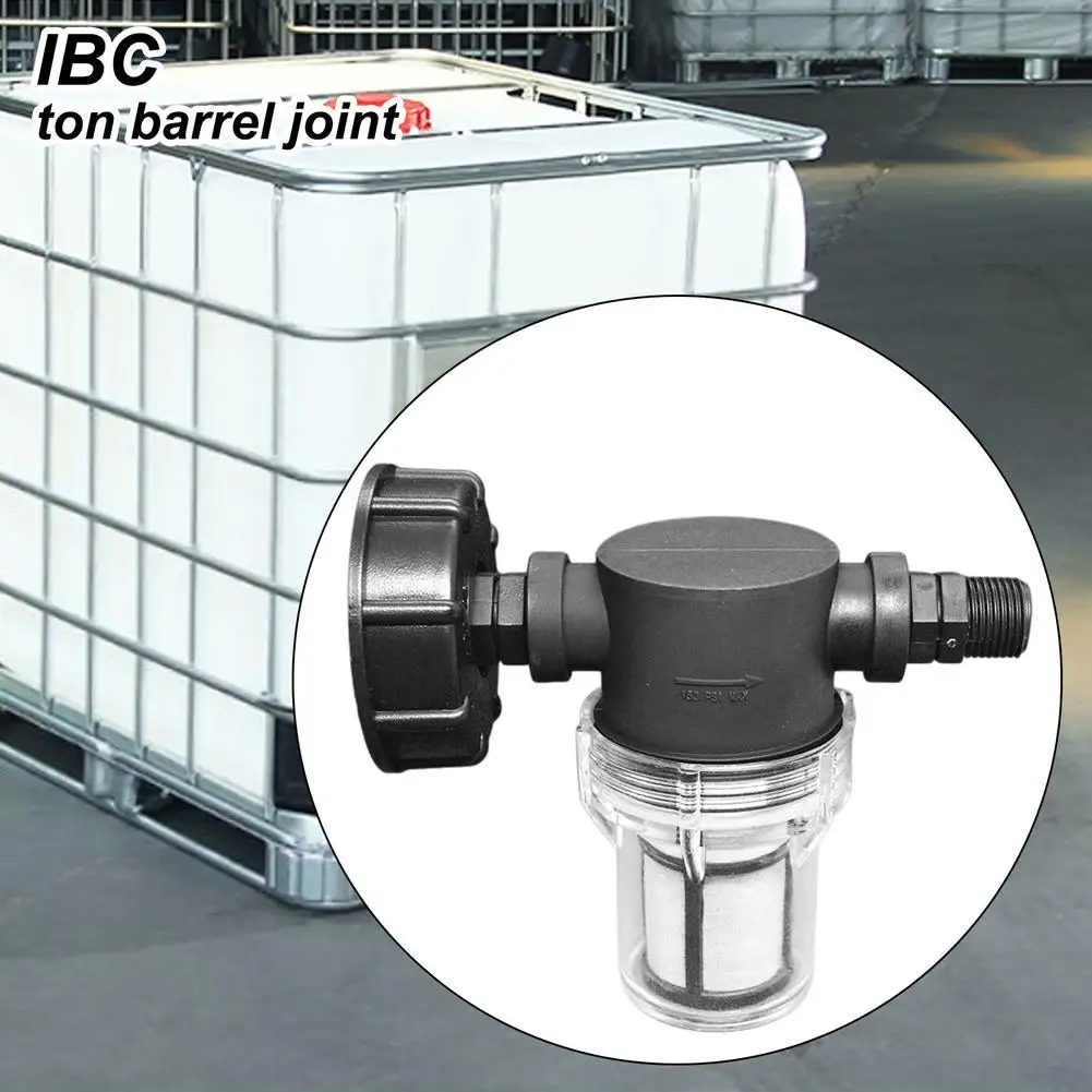 Connettore per rubinetto per tubo da giardino per adattatore per tubo da giardino a barilotto IBC Ton Splitter Ton connettore per filtro a barilotto IBC Ton giunto a barilotto