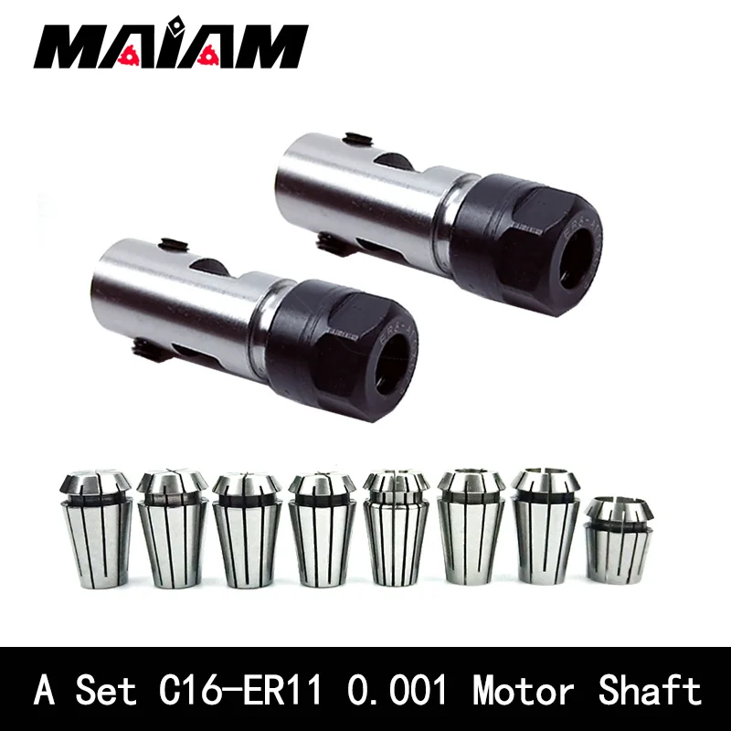 1set ER8 ER11 ER16 ER20 C12 C16 C20 C25 tool holder motor shaft post spindle 4/6/8/10/12/14 for ER tool holder Engraving machine