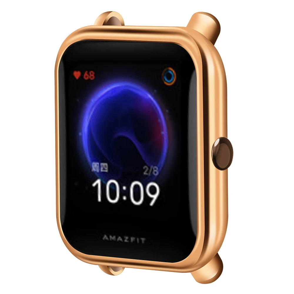 TPU Soft Full Edge Protector PLating Case Shell Frame For Amazfit BIP S/Lite/U/Pro GTS 2 Mini Watch Protective Bumper Cover