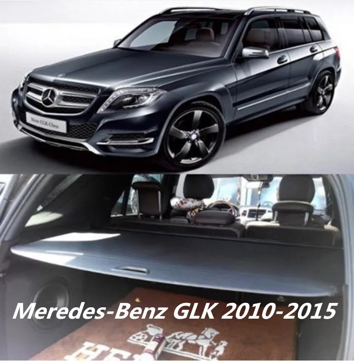 High quality Car Rear Trunk Security Shield Cargo Cover For Meredes-Benz GLK 2010 2011 2012 13 2014 2015