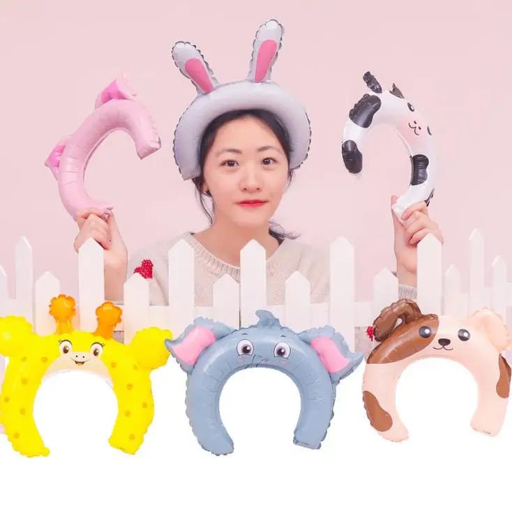 Rabbit Ears Hairbands Balloon Head Bands Adorable Hair Sticks Creative Party Gifts Hoe Selling with High Quality Wholesale Globo