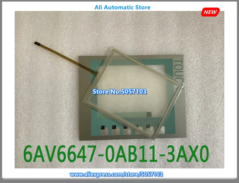 

KTP600 6AV6647-0AB11-3AX0 6AV6 647-0AD11-3AX0 Touch Screen Touch Glass Key Mask Film New