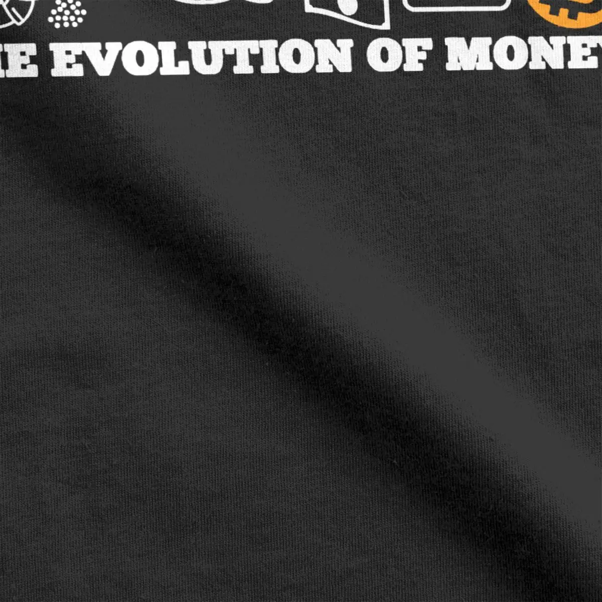 The Evolution Of Money Bitcoin T-Shirt for Men Btc Crypto Cryptocurrency Amazing Cotton Tees Round Collar Short Sleeve T Shirt