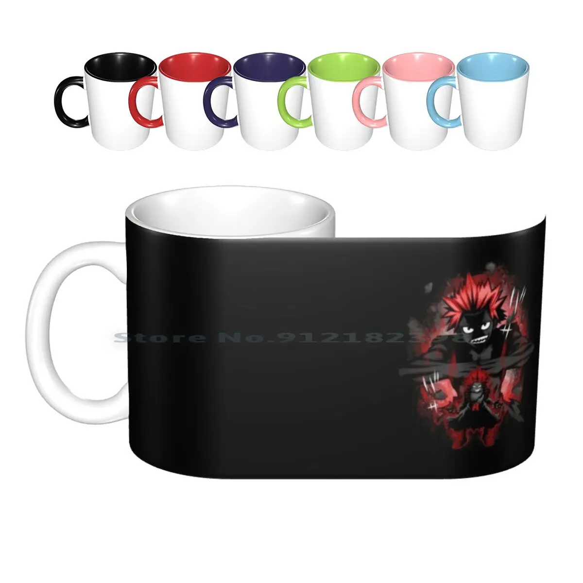 Hero Red Riot Ceramic Mugs Coffee Cups Milk Tea Mug All Might Midoria Plus Ultra Super Hero Hero Academia Super Hero One Punch