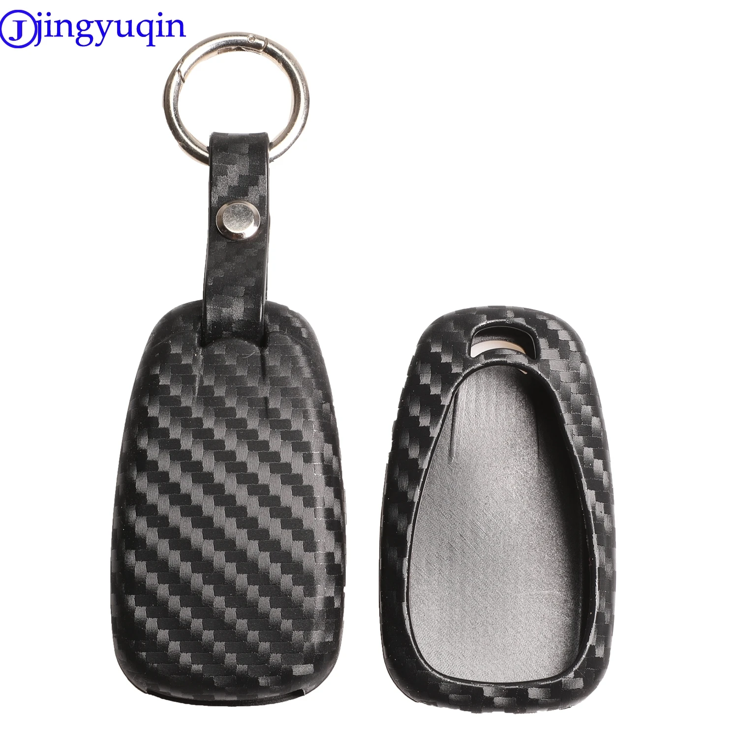 jingyuqin Carton Silicone For Chevrolet Cruze For Spark Camaro Bolt Trax Malibu 2016 2017 2018 Car Key Covers Case Fob Shell