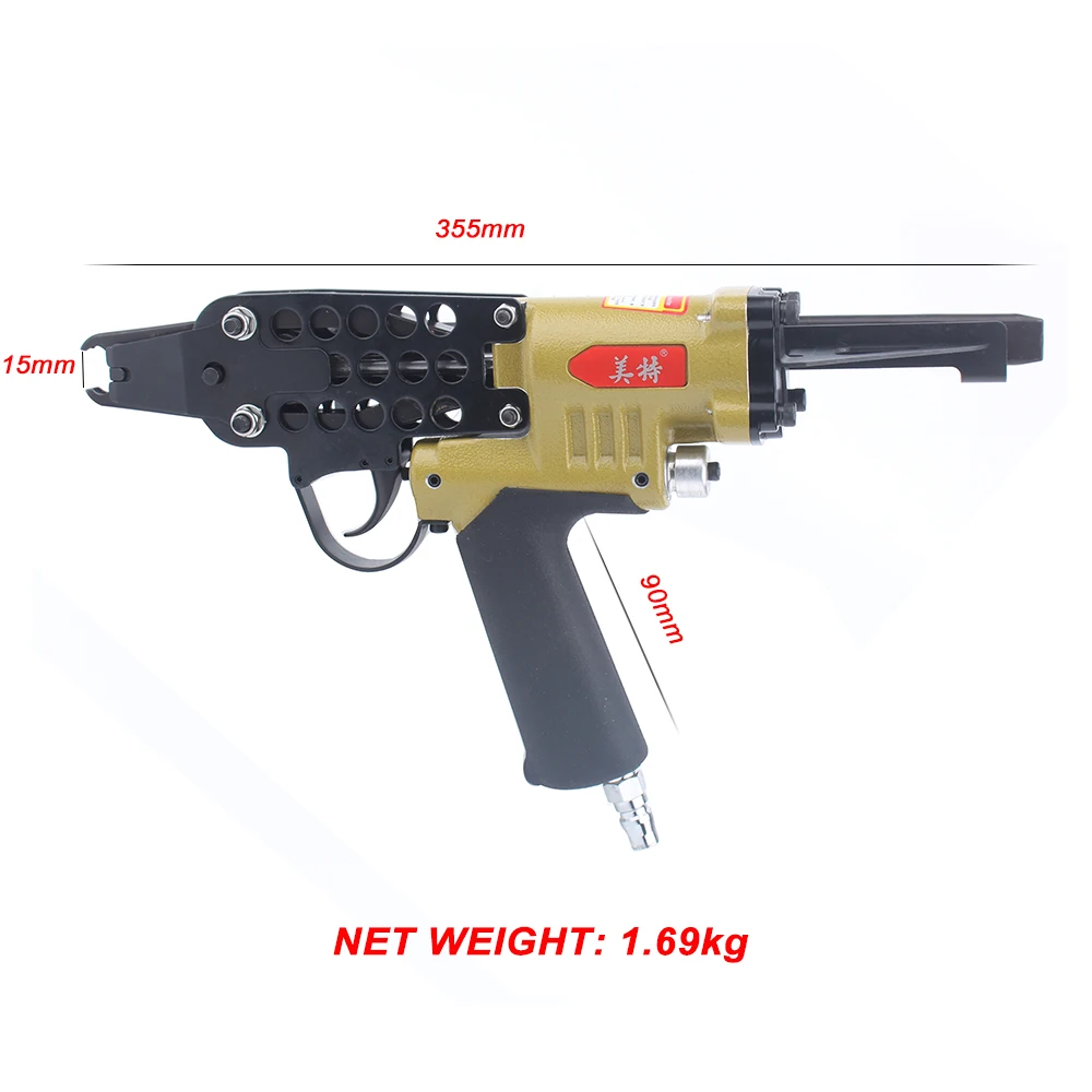 Meite SC7E-I2 Pneumatic C Ring Nailer Cage Stapler Nail Gun