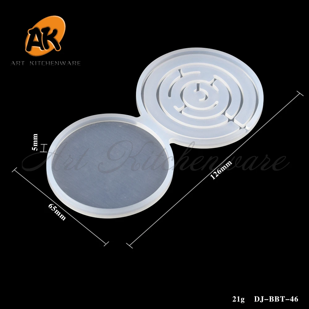 Maze Design Lollipop Silicone Mold Candy Cupcake Topper Model Chocolate Fondant Mould Cake Decorating Tools Baking Accessories