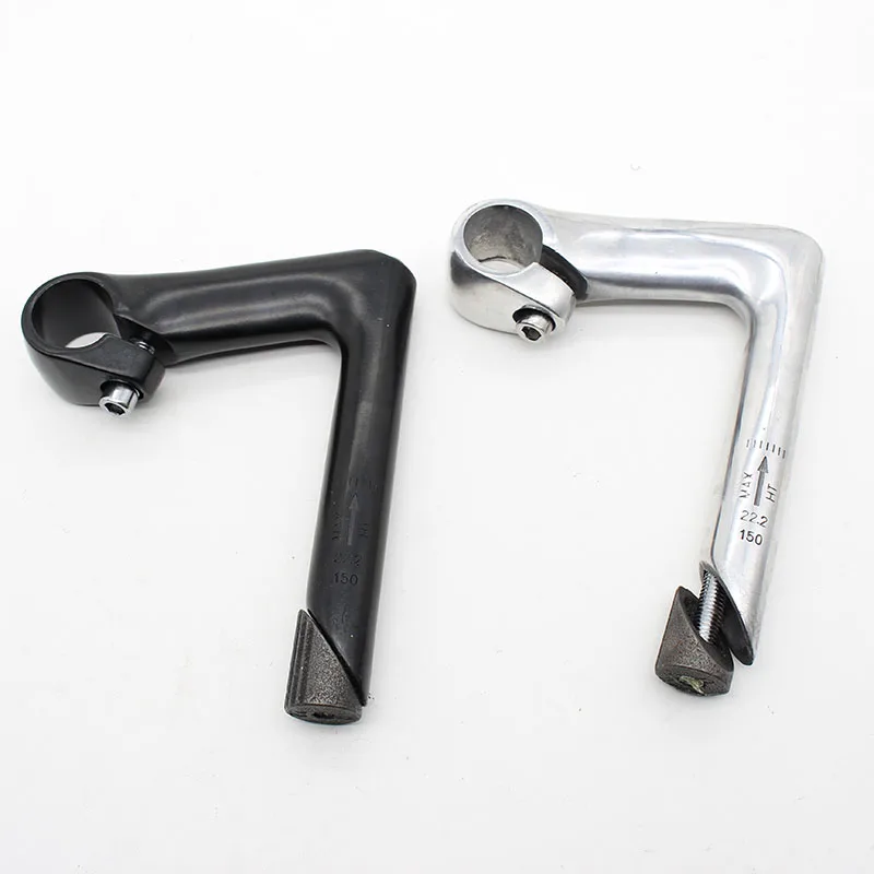 100x25.4x22.2x150mm Bicycle Handlebar Stem Aluminum Alloy Gooseneck Design Stem Fixed Gear Bike Bicycle Accessories