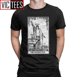 The Magician Tarot Card Major Arcana Fortune Telling Occult T-Shirt Men Novelty Cotton Tee Shirt  T Shirts Happy New Year