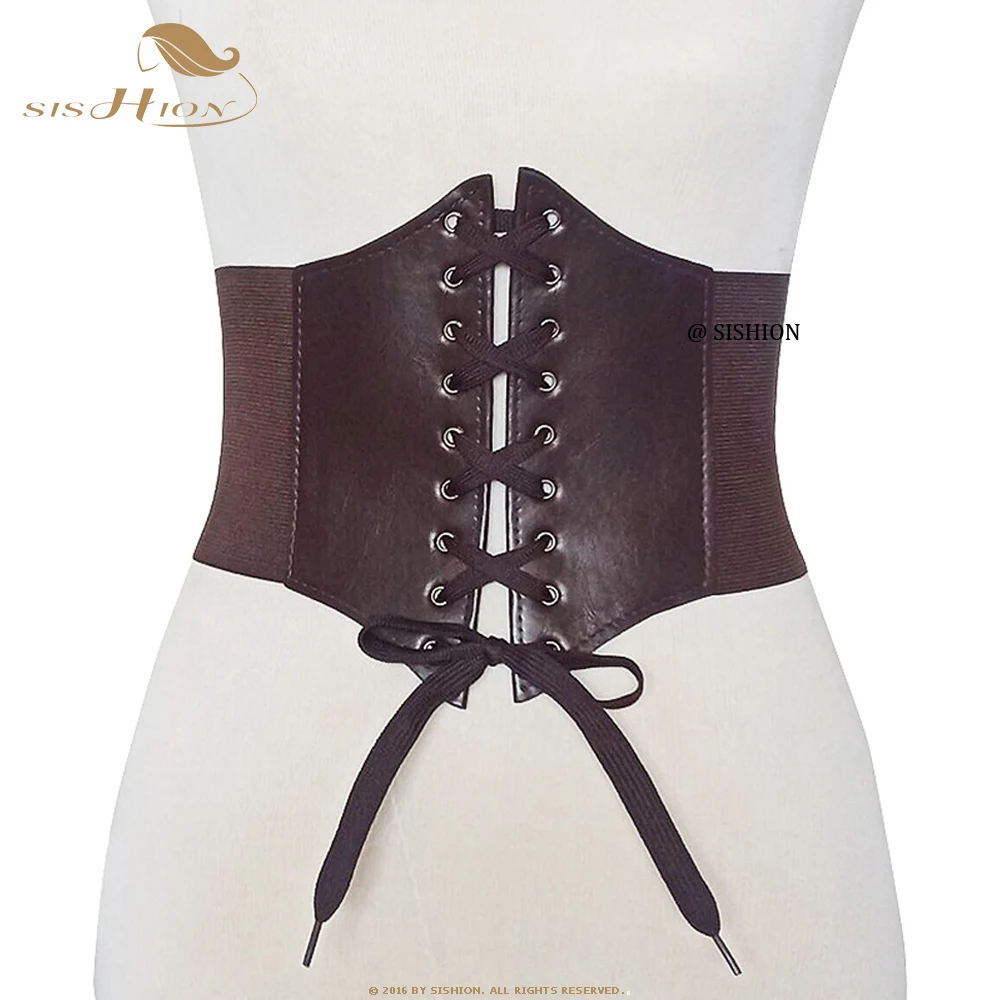 

Женская эластичная корректирующая одежда SISHION, готическая одежда, корсаж под грудью, пикантный Женский и бюстье, кофейный пояс VB0001