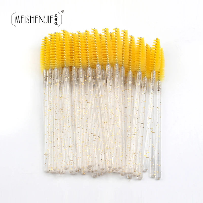 5-50PCS Crystal Eyelashes Brush Comb Eye Lashes Extension Mascara Wands Makeup Professional Makeup Beauty Tool Eye Lashes Brush