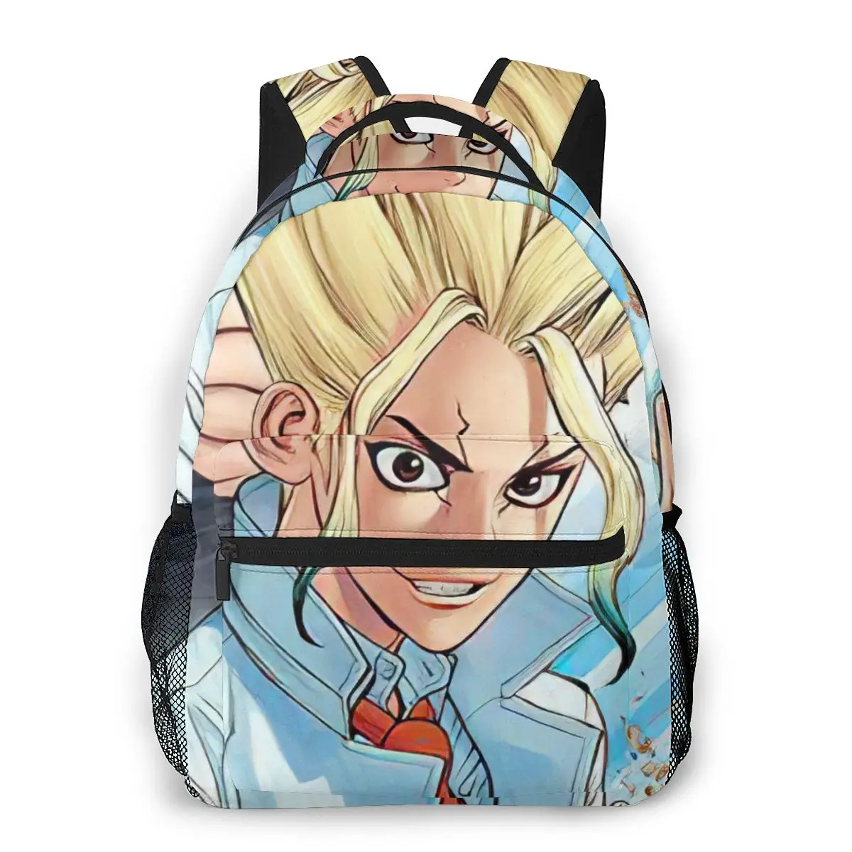 Dr Stone - Senku Graffiti Backpack for Girls Boys Travel RucksackBackpacks for Teenage school bag