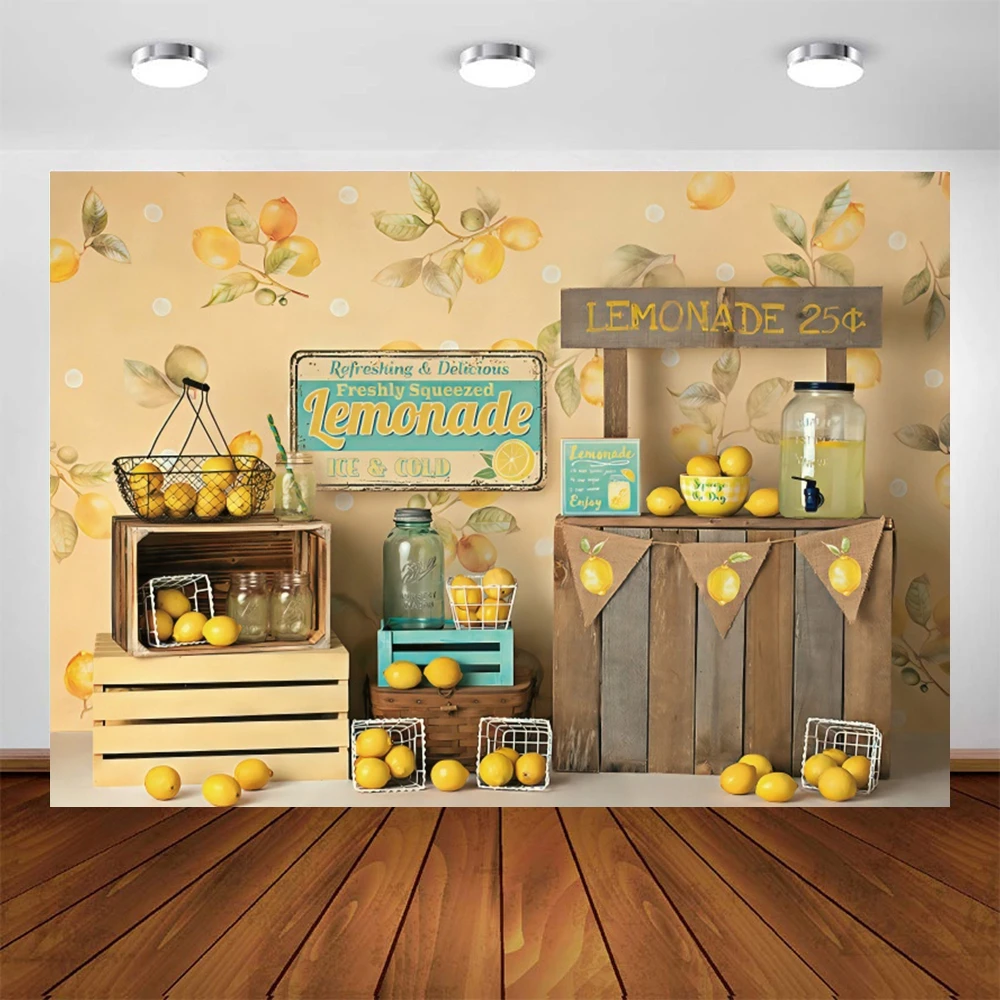 Yeele Lemon Fruit Store Newborn Baby Portrait Interior Birthday Photography Backdrop Vinyl Photo Studio Background Photocall