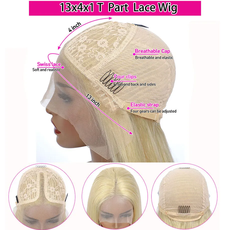 Perruque Lace Front Wig Body Wave brésilienne – On Pro, Cheveux naturels, ombré, 3 tons, coloré, brun 613, T Part,perruque couleur, perruque blond miel,perruque bresilienne ondulée,perle cheveux coloré,perruque blonde