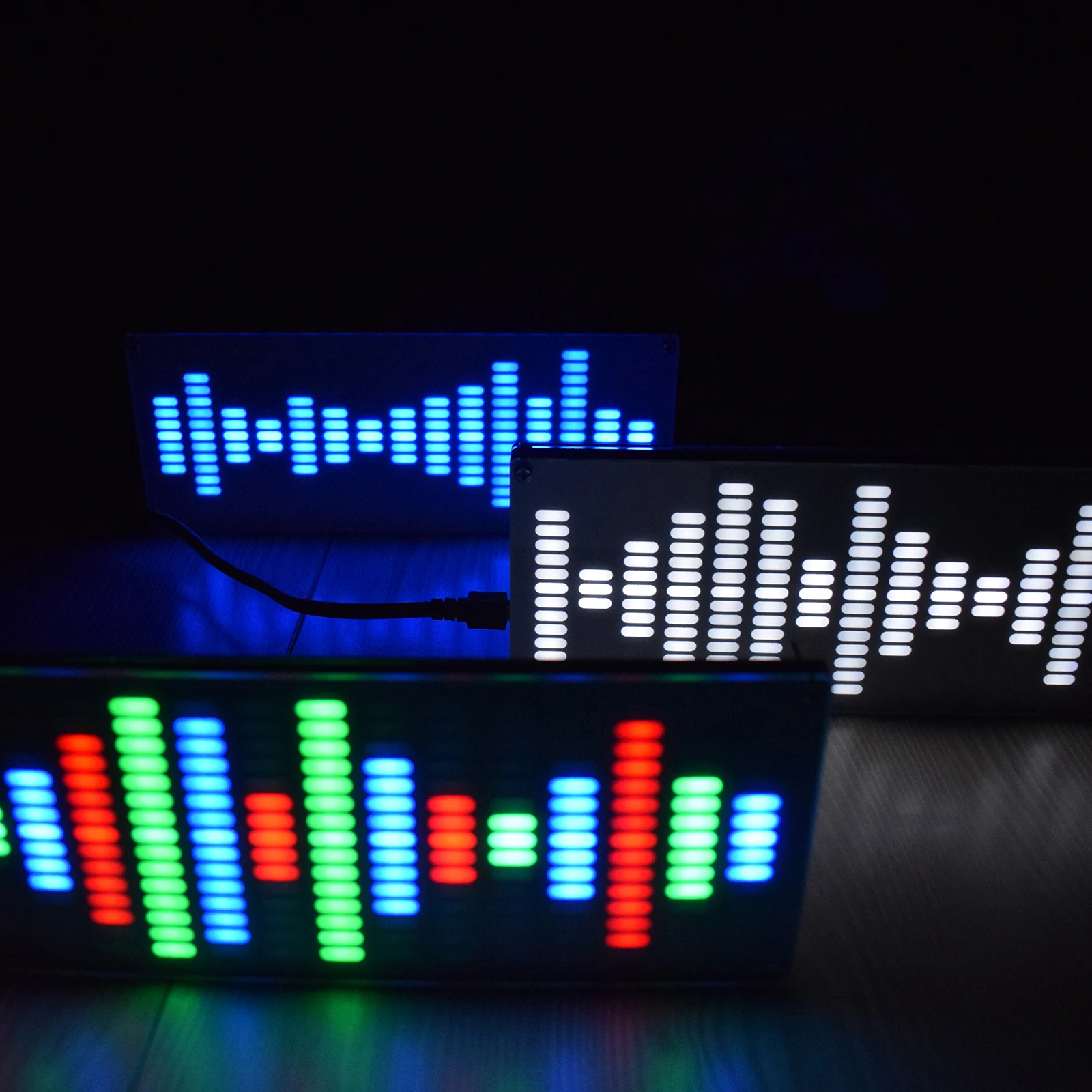 DIY Touch Schlüssel Große Größe 225 Segment LED Digitale Equalizer Musik Spektrum Schallwellen Elektronische Kit