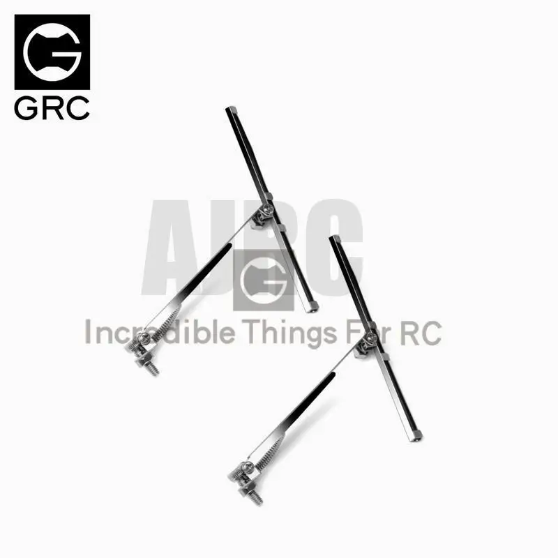 For 1/10 RC Tracked Vehicle Traxxas TRX4 TRX-4 Defender RGT Wiper 1 Pair Silver Metal Windshield Wiper